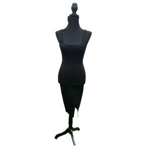 NWOT Women’s tight knit, black thin strap dress size small by Forever 21